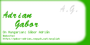 adrian gabor business card